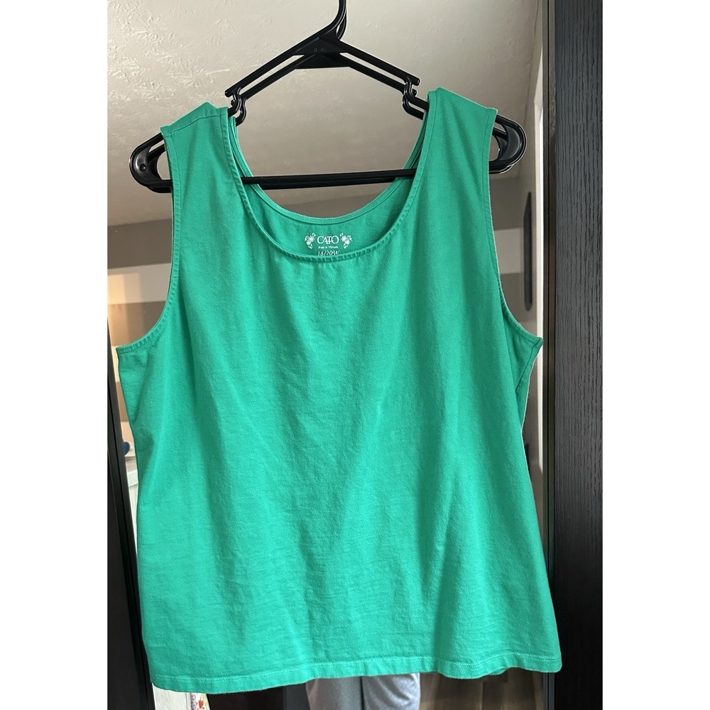Cato Green Sleeveless Top Size 18/20W